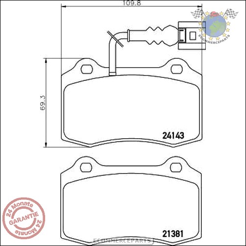 Kit Bremsbeläge vorne hinten Brembo BMW 3 E93 335 330 325 3 E92 3 E91 320 dwg