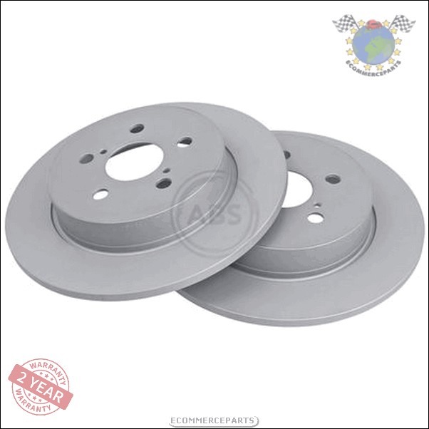 Kit Bremsscheiben und Bremsbeläge vorne + hinten ABS per MAZDA 2 TOYOTA Y e74 D