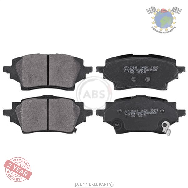 Kit Bremsscheiben und Bremsbeläge vorne + hinten ABS per MAZDA 2 TOYOTA Y e74 D