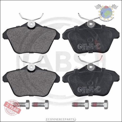 Kit plaquettes de frein avant + arrière Abs pour LANCIA KAPPA