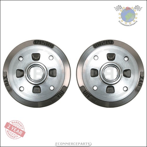 Kit 2x Tambour De Frein Abs Arrière pour KIA PRIDE MAZDA 121 D