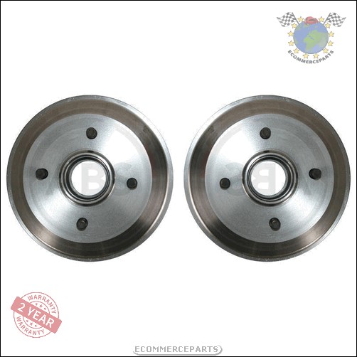 Kit 2x Tambour De Frein Abs Arrière pour FORD COURIER FIESTA ESCORT ORION PUMA D