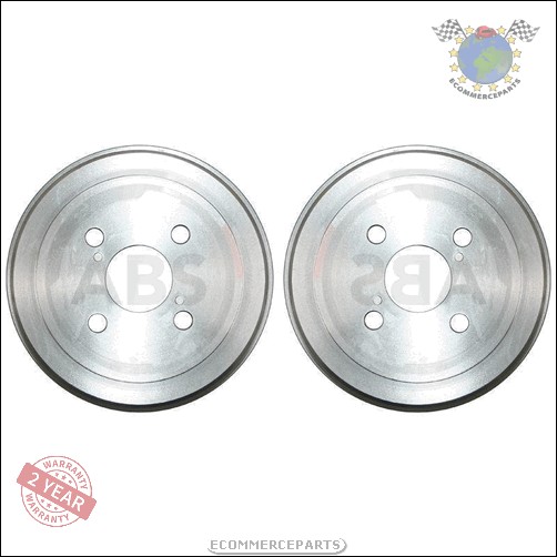 Kit 2x Tambour De Frein Abs Arrière pour TOYOTA COROLLA D #sy