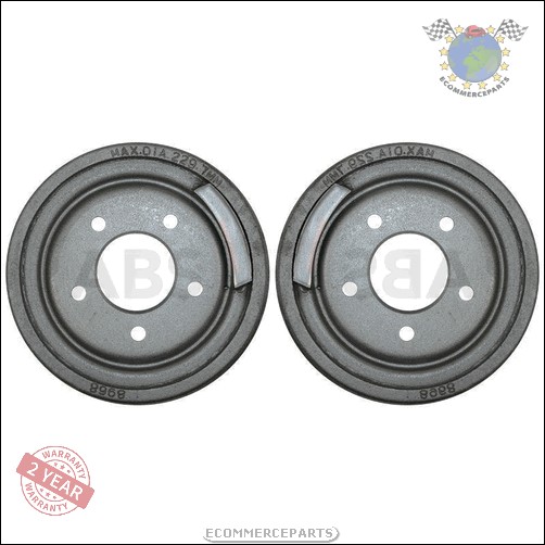 Kit 2x Tambour De Frein Abs Arrière pour CHRYSLER VOYAGER II I PLYMOUTH D