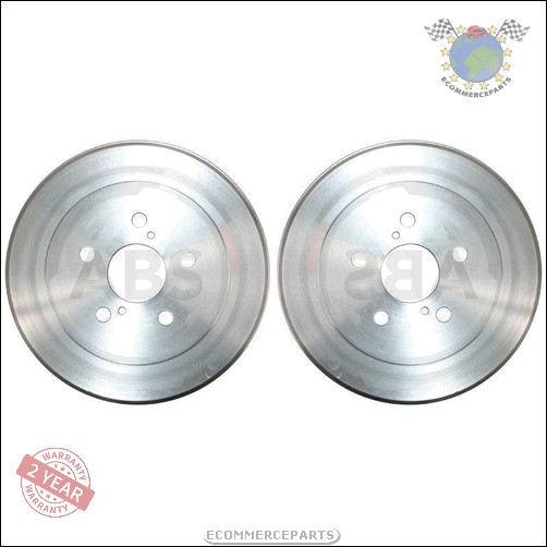 Kit 2x Tambour De Frein Abs Arrière pour TOYOTA AVENSIS D
