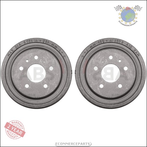 Kit 2x Tambour De Frein Abs Arrière pour OPEL ZAFIRA A VECTRA B VAUXHALL D