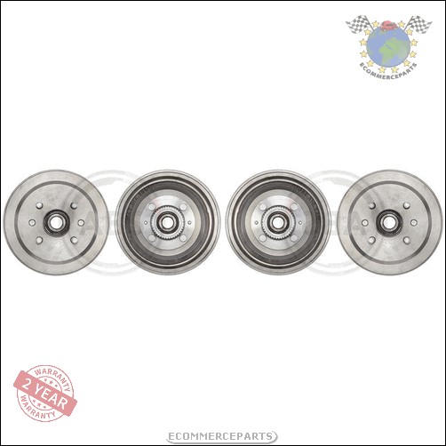 Kit 2x Tambour De Frein Abs Arrière pour CHEVROLET AVEO DAEWOO KALOS D #ug