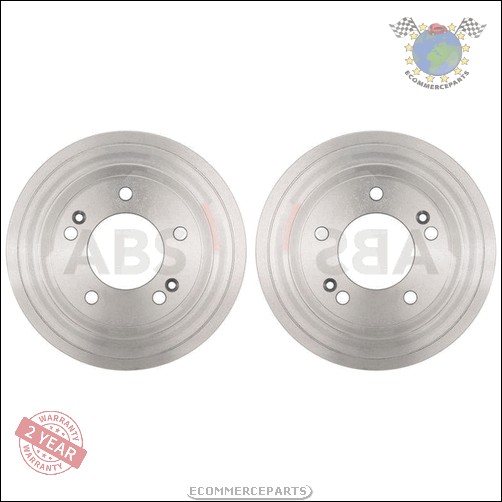 Kit 2x Tambour De Frein Abs Arrière pour HYUNDAI ELANTRA KIA CERATO D
