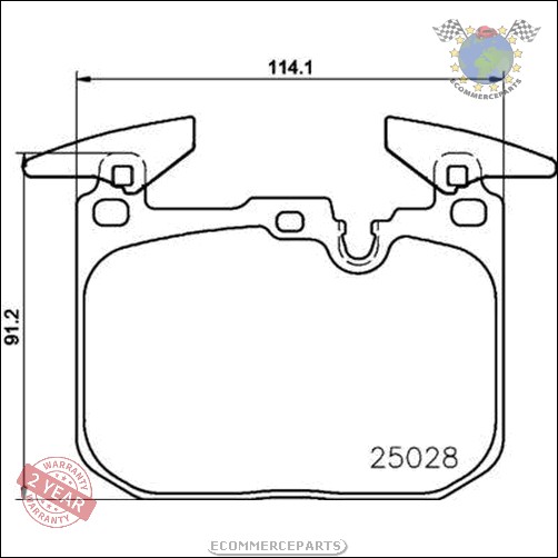 Kit Bremsbeläge Brembo Vorderachse für BMW 4 F33 F83 440 435 430 428 425 M4  bee