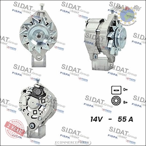 Alternateur Sidat pour LADA 1200-1600 TOSCANA KALINKA SAMARA SAGONA