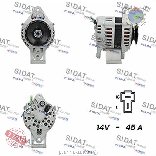 Alternateur Sidat pour SUBARU VANILLE JUSTY I