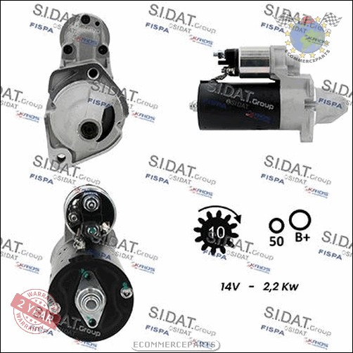 Démarreur Sidat pour MERCEDES CLASSE GL 450 420 S M ML E el7