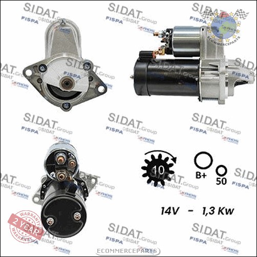 Démarreur Sidat pour CHEVROLET LACETTI NUBIRA REZZO CRUZE AVEO DAEWOO NEXIA  esi
