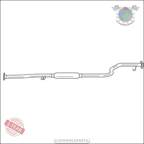 Mittelschalldämpfer Sigam für HONDA CRX II bbr