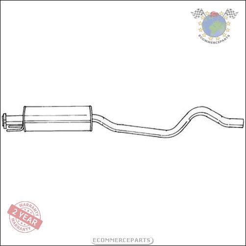 Mittelschalldämpfer Sigam für OPEL ASTRA F bnp