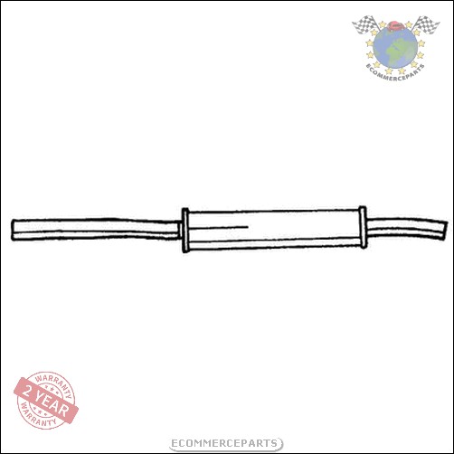 Mittelschalldämpfer Sigam für VW POLO 86C 80 DERBY