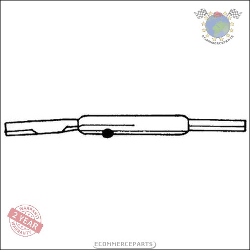 Mittelschalldämpfer Sigam für VW POLO 86C 80 bvq