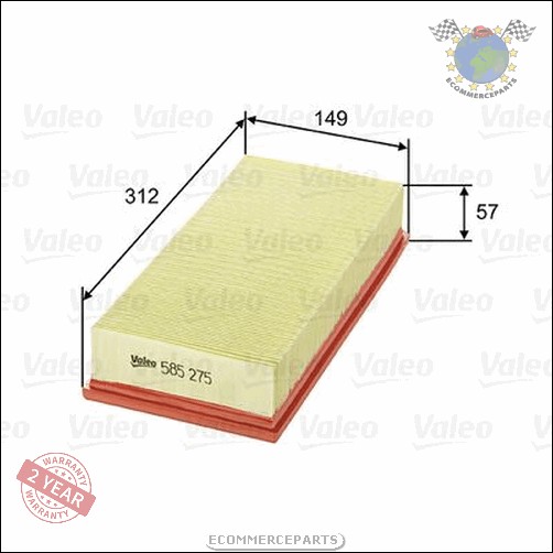 Filtre à air Valeo pour FORD TRANSIT VOLVO 480 460 440