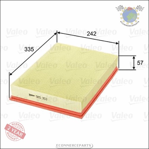 Filtre à air Valeo pour VOLVO 960 940 780 760 740