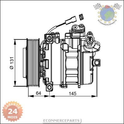 Compresseur Clim Climatisation NRF MERCEDES COUPE 300 280 230 T1 308 210 208 #l6