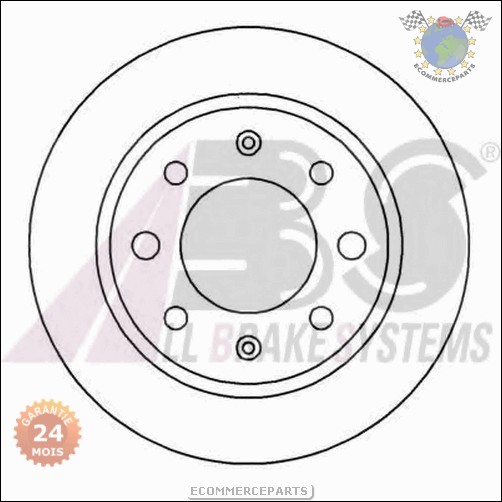 Kit disques frein Abs arrière ALFA ROMEO GT