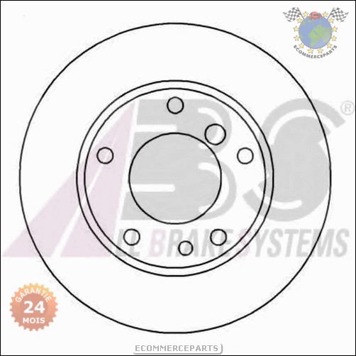 Kit disques frein Abs avant BMW 7 E32 750 740 730 5 E34 540