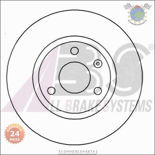 Kit disques frein Abs avant CITROEN AX
