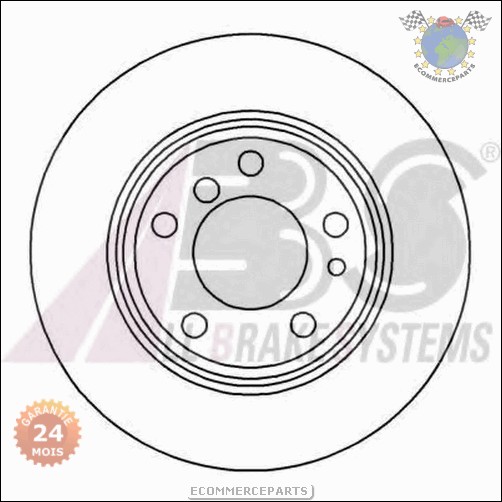 4 disques de frein arrière BMW 7er e38 728i 730i 735i 725tds 730d garnitures avant