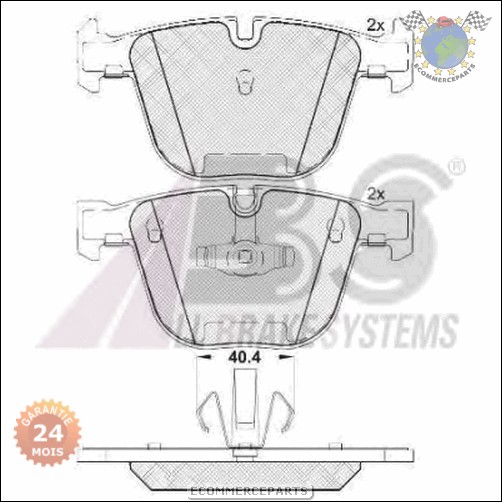 Kit plaquettes de frein Abs arrière BMW 7 F01 F02 F03 F04 ActiveHybrid 760 750